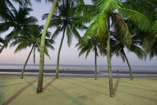 Playa Bang Saen Ciudad Bangsaen Provincia Chonburi Tailandia Tailandia Bangsaen — Foto de Stock