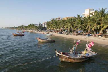  Bang Saen sahilde Provinz Chonburi Tayland Bangsaen kasaba. Tayland, Bangsaen, Kasım, 2018