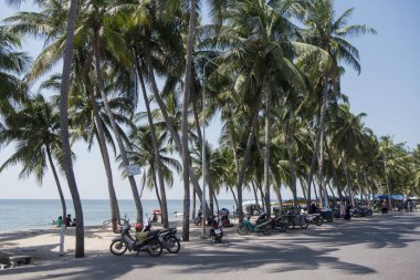  Bang Saen sahilde Provinz Chonburi Tayland Bangsaen kasaba. Tayland, Bangsaen, Kasım, 2018