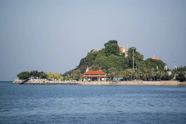 泰国昌武里省 Racha Koh Loy 岛上的 Wat Koh Loyi 2018年11月 — 图库照片