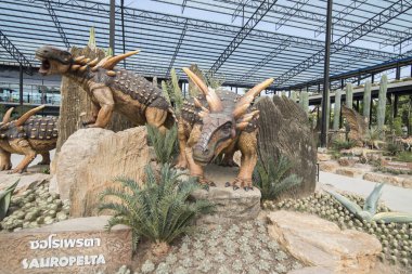 Dinozor Park Provinz Chonburi Tayland Pattaya city yakınlarında. Tayland, Pattaya, Kasım, 2018