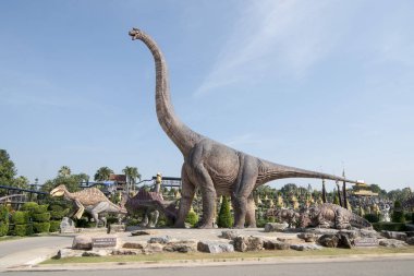 Dinozor Park Provinz Chonburi Tayland Pattaya city yakınlarında. Tayland, Pattaya, Kasım, 2018