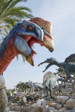 Dinozor Park Provinz Chonburi Tayland Pattaya city yakınlarında. Tayland, Pattaya, Kasım, 2018