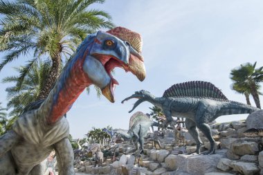 Dinozor Park Provinz Chonburi Tayland Pattaya city yakınlarında. Tayland, Pattaya, Kasım, 2018