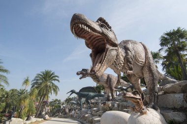 Dinozor Park Provinz Chonburi Tayland Pattaya city yakınlarında. Tayland, Pattaya, Kasım, 2018