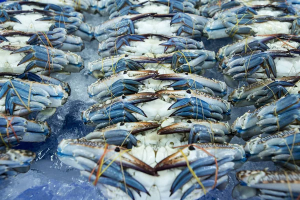 Färsk Krabba Skaldjur Och Fisk Marknaden Naklua Fiskmarknaden Den Staden — Stockfoto