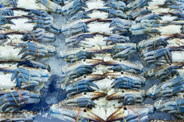 Färsk Krabba Skaldjur Och Fisk Marknaden Naklua Fiskmarknaden Den Staden — Stockfoto