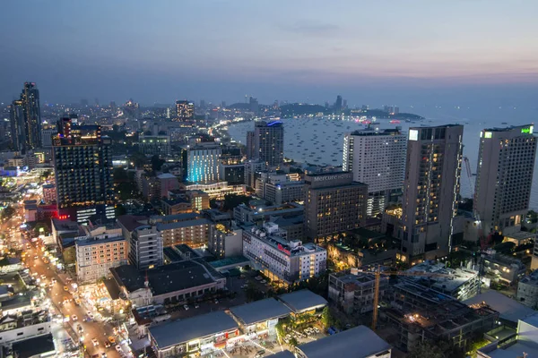 Vista Desde Rooftop Bar Grand Centre Point Pattaya Ciudad Pattaya —  Fotos de Stock