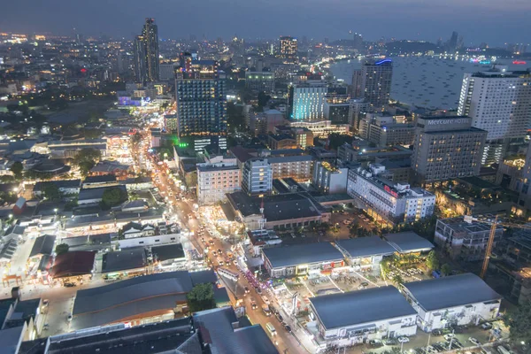 Vista Desde Rooftop Bar Grand Centre Point Pattaya Ciudad Pattaya —  Fotos de Stock