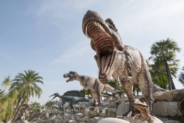 Dinozor Park Provinz Chonburi Tayland Pattaya city yakınlarında. Tayland, Pattaya, Kasım, 2018