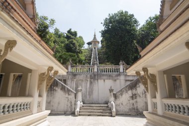 Phra Maha Manthapa Phutthabat Tapınak yakınındaki Provinz Chonburi Tayland Pattaya şehir. Tayland, Pattaya, Kasım, 2018