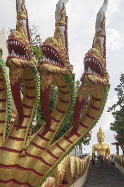 Wat Phra Yai Provinz Chonburi Tayland Pattaya şehir Buda tepe üzerinde Buddha. Tayland, Pattaya, Kasım, 2018