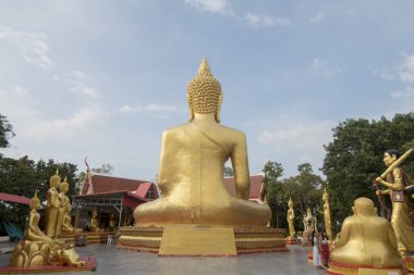 Wat Phra Yai Provinz Chonburi Tayland Pattaya şehir Buda tepe üzerinde Buddha. Tayland, Pattaya, Kasım, 2018