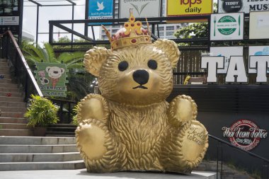 beach Road Provinz Chonburi Tayland Pattaya şehir, oyuncak ayı Müzesi'nde büyük bir oyuncak ayı. Tayland, Pattaya, Kasım, 2018
