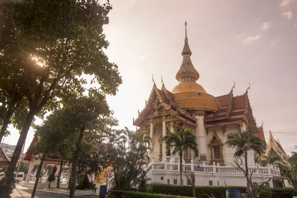 Wat Phra Yai Kopci Buddha Městě Pattaya Provinz Chonburi Thajsku — Stock fotografie
