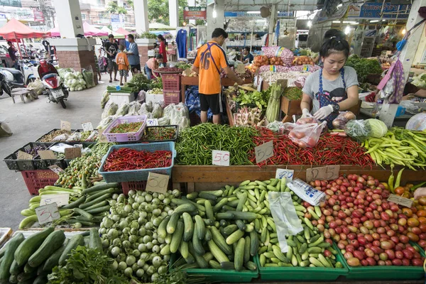 Local Morning Food Market City Pattaya Provinz Chonburi Thailand Thailand — Stock Photo, Image