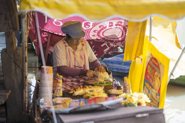 Mercado Mercado Flotante Cerca Ciudad Pattaya Provincia Chonburi Tailandia Tailandia — Foto de Stock