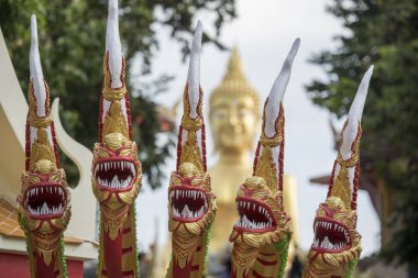 Wat Phra Yai Provinz Chonburi Tayland Pattaya şehir Buda tepe üzerinde Buddha. Tayland, Pattaya, Kasım, 2018