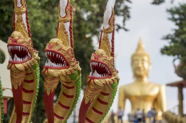 Wat Phra Yai Provinz Chonburi Tayland Pattaya şehir Buda tepe üzerinde Buddha. Tayland, Pattaya, Kasım, 2018