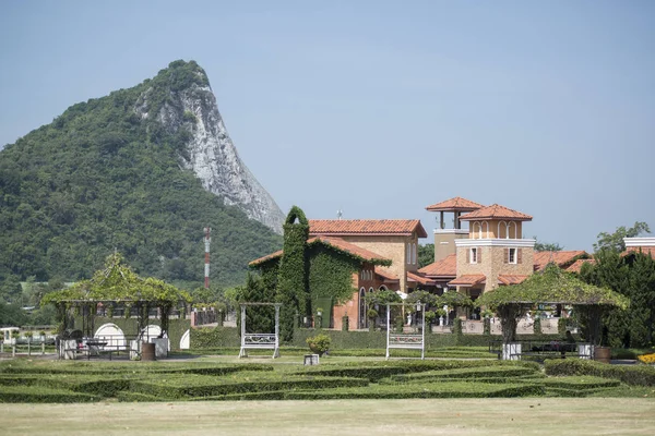 Edificio Del Viñedo Del Lago Plata Cerca Ciudad Pattaya Provincia — Foto de Stock