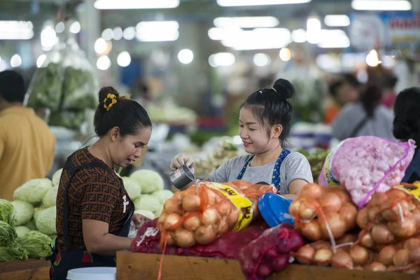 Vers Fruit Lokale Ochtend Food Market Stad Pattaya Provinz Chonburi — Stockfoto