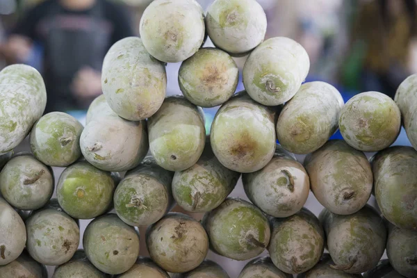 Papaya Verde Mercado Local Alimentos Mañana Ciudad Pattaya Provincia Chonburi —  Fotos de Stock