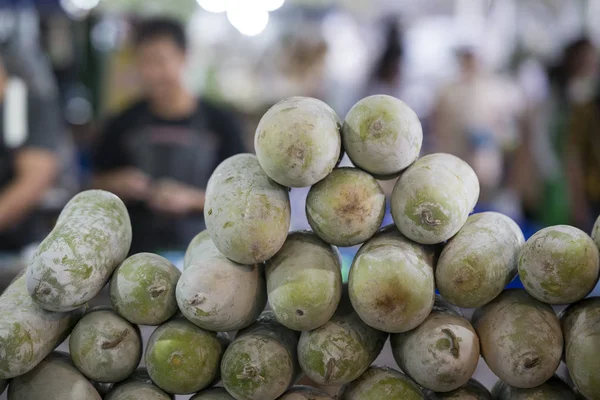 Papaya Verde Mercado Local Alimentos Mañana Ciudad Pattaya Provincia Chonburi —  Fotos de Stock