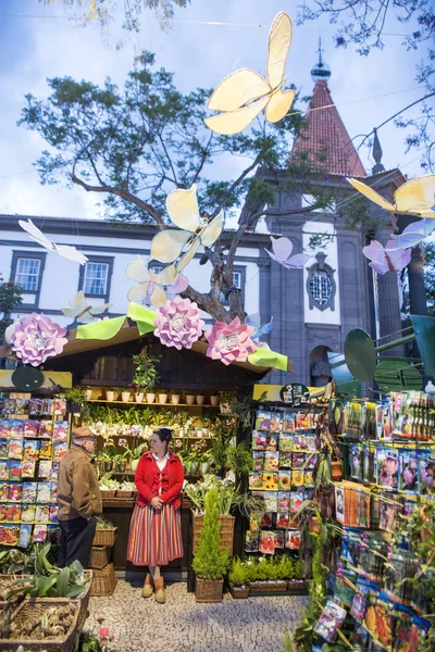 Mercado Flores Rua Comercial Avenida Arriaga Festa Flor Festival Flor — Fotografia de Stock