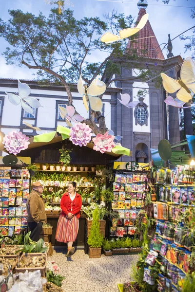 Mercato Dei Fiori Del Mercato All Avenida Arriaga Alla Festa — Foto Stock