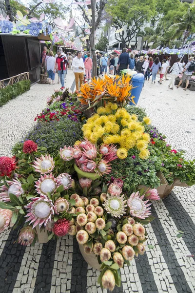 Marché Aux Fleurs Rue Marché Sur Avenue Arriaga Festa Flor — Photo