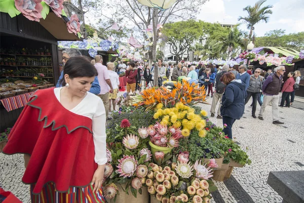 Flower Market Market Street Avenida Arriaga Festa Flor Spring Flower — Stock Photo, Image