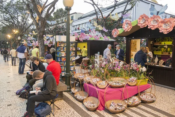 Flower Market Market Street Avenida Arriaga Festa Flor Spring Flower — Stock Photo, Image