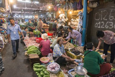 Kamboçya Siem Reap Eski Pazar