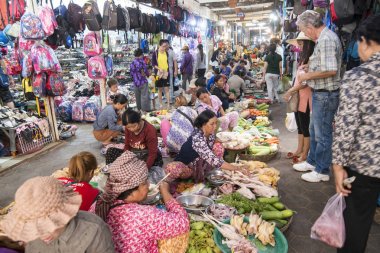 Kamboçya Siem Reap Eski Pazar