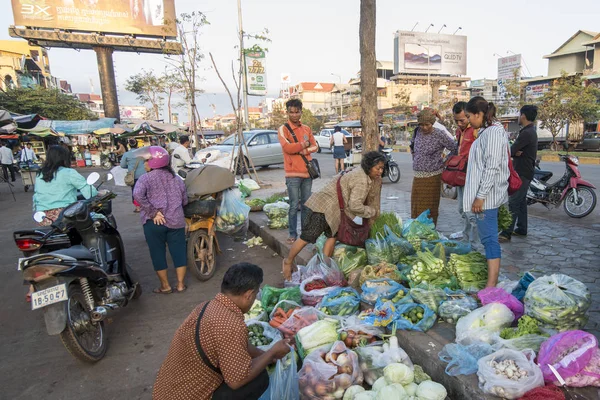 柬埔寨暹粒市场Phsar Ler — 图库照片