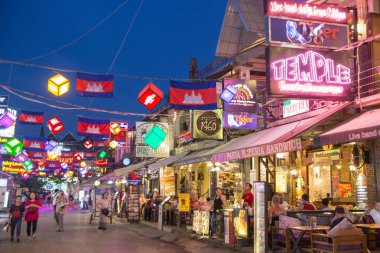 Kamboçya Siem Reap Şehir Pub Sokak