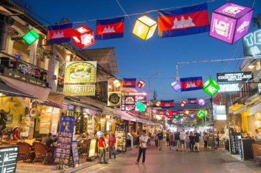 Kamboçya Siem Reap Şehir Pub Sokak