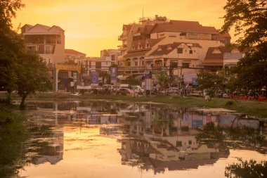 Kamboçya Siem Reap Şehir Nehri