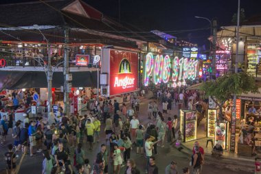 Kamboçya Siem Reap Şehir Pub Sokak