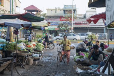 Kamboçya Siem Reap Market Phsar Ler