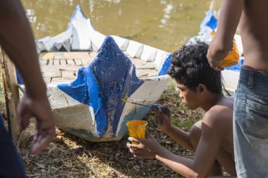 Kamboçya Siem Reap Şehir Nehri