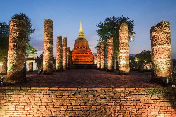 Asia Thajsko Sukhothai Wat chaha Songkhram — Stock fotografie