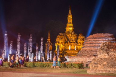 Asya Tayland Sukhothai Loy Krathong Festivali