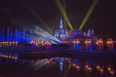 Asya Tayland Sukhothai Loy Krathong Festivali