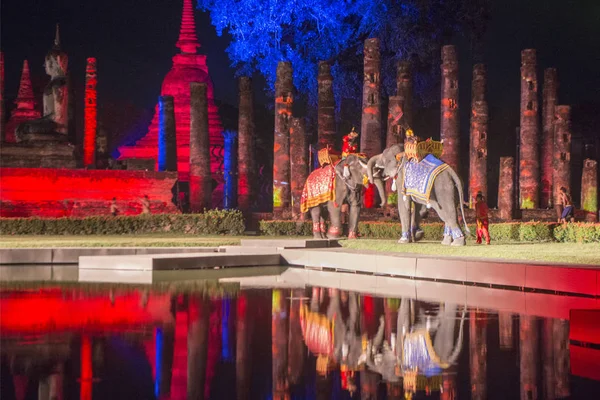 Asien Thailand Sukhothai Loy Krathong Festival — Stockfoto
