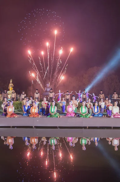 Azië Thailand Sukhothai Loy Krathong Festival — Stockfoto