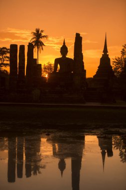 Asya Tayland Sukhothai Wat Mahathat Buddha