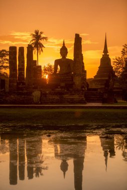 Asya Tayland Sukhothai Wat Mahathat Buddha