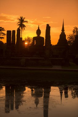 Asya Tayland Sukhothai Wat Mahathat Buddha