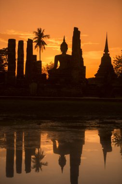 Asya Tayland Sukhothai Wat Mahathat Buddha